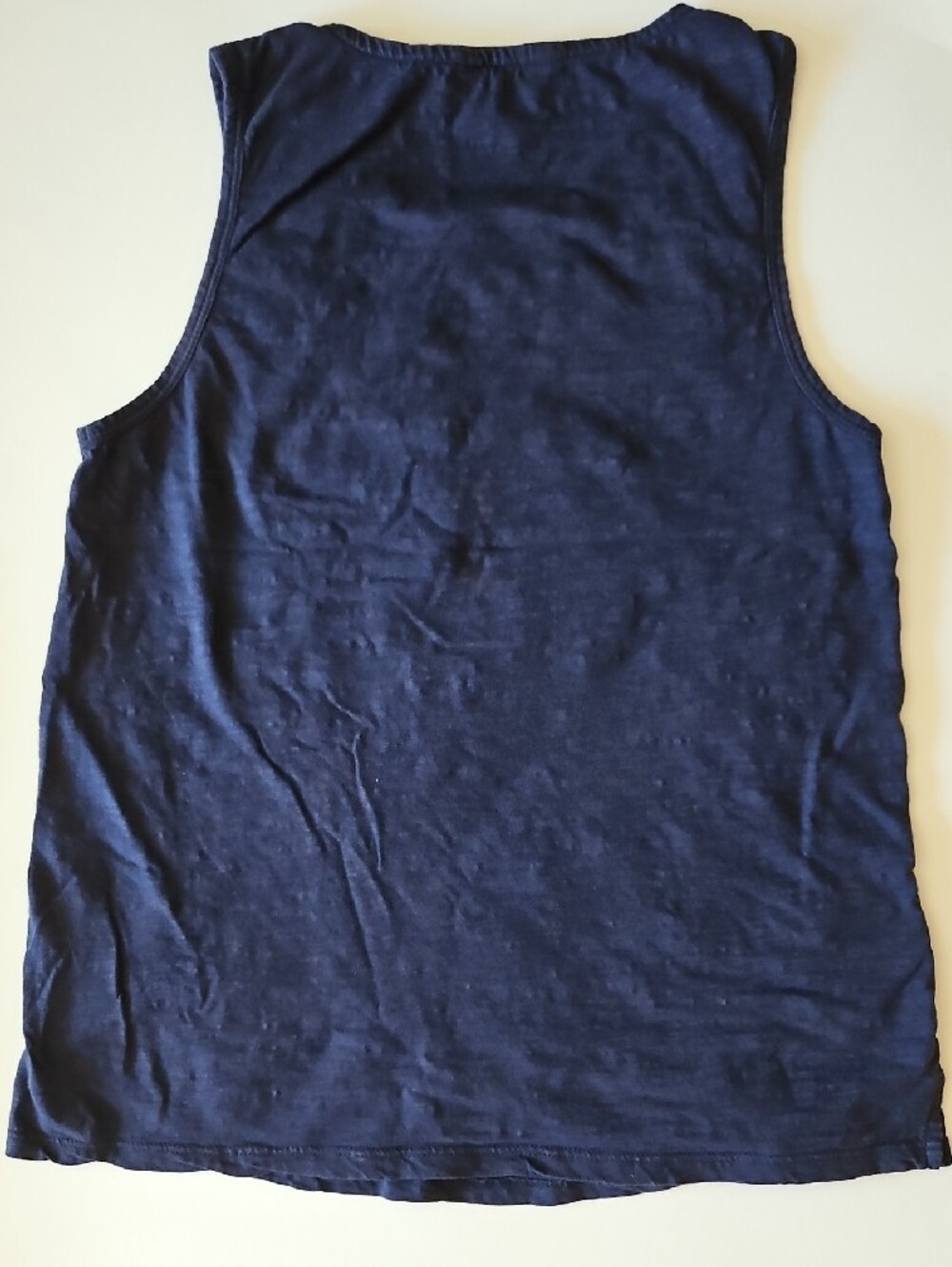 Lucky Brand Size S Navy Blue And White Floral Embroidered Tank Top - Picture 3 of 13